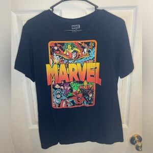 Marvel Black Graphic T-Shirt for Men
